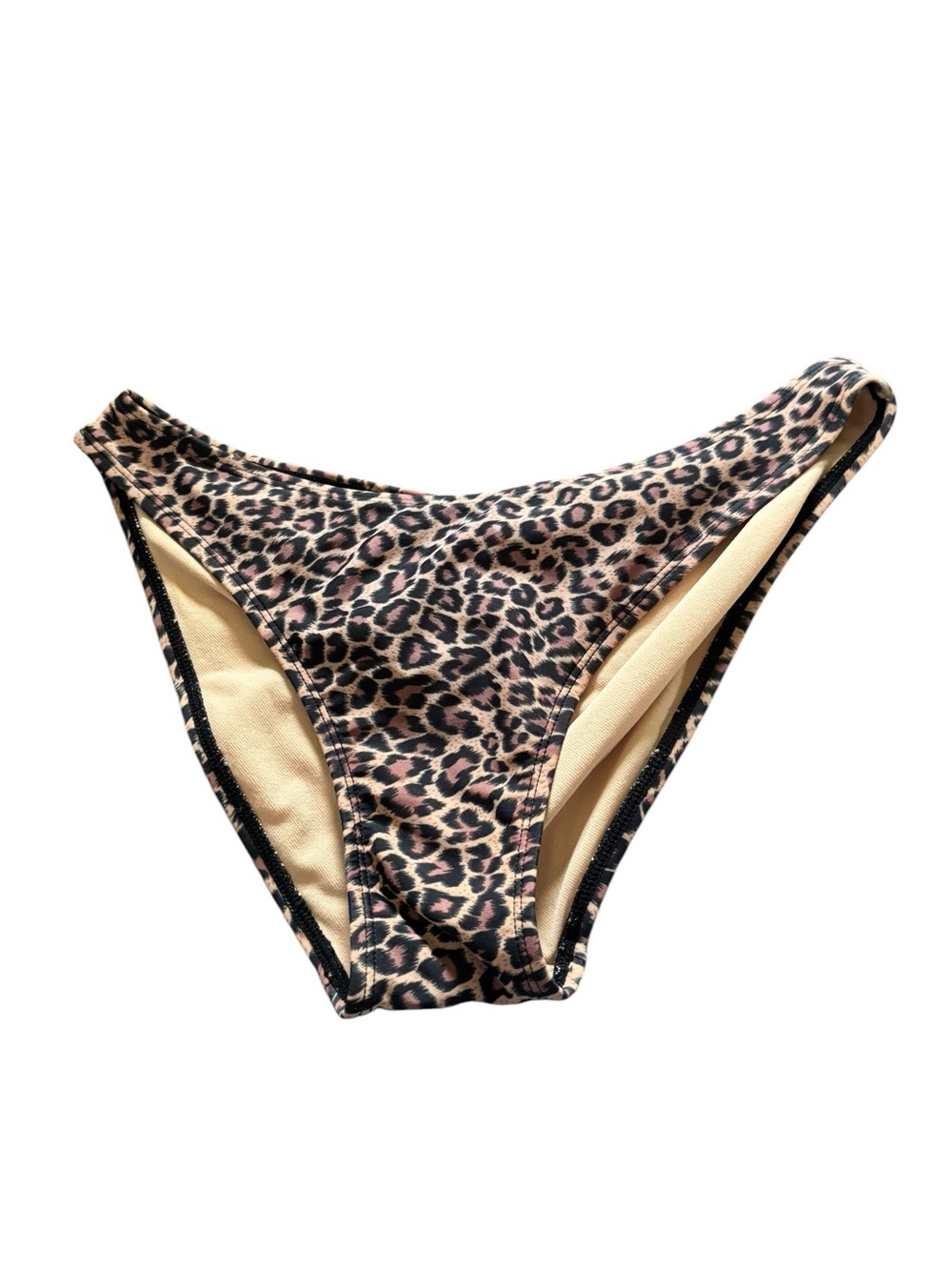 VTG 90’s Newport News Swim Leopard Print Bikini Bottom 10 Mob Wife Animal Print